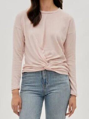 BP. Women's Twist Front Long Sleeve Top